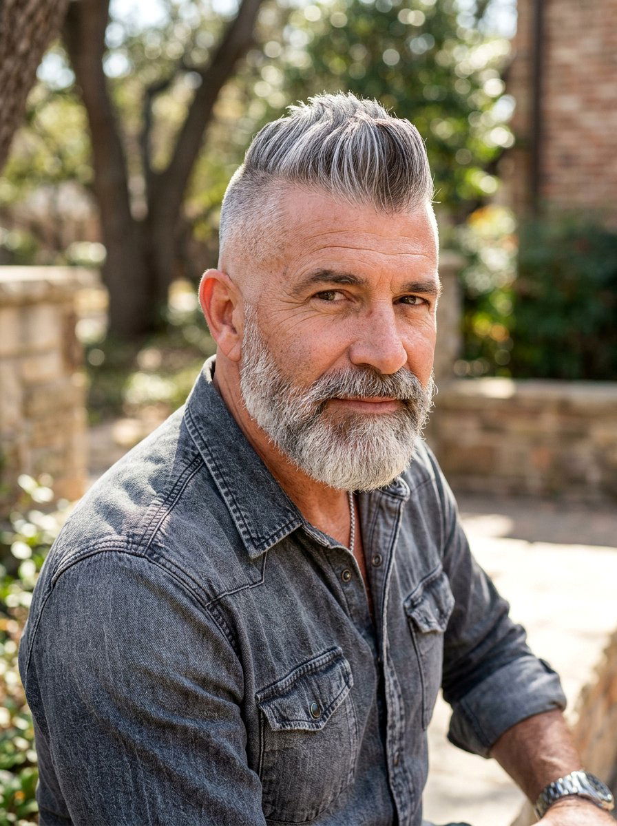 Tapered Mohawk Salt And Pepper - 20 salt and pepper taper haircut men - 20 salt and pepper taper haircut men