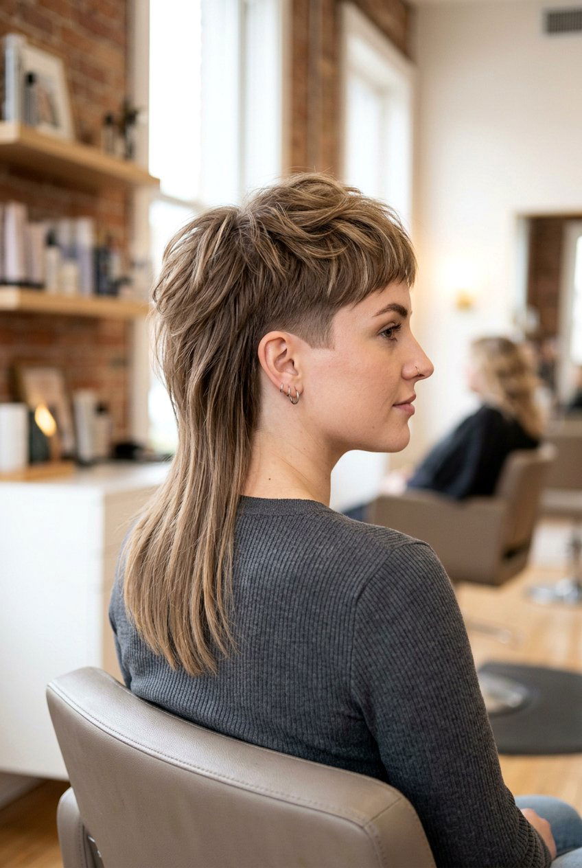 Tapered Mullet Haircut - 20 mullet haircut for women - 20 mullet haircut for women