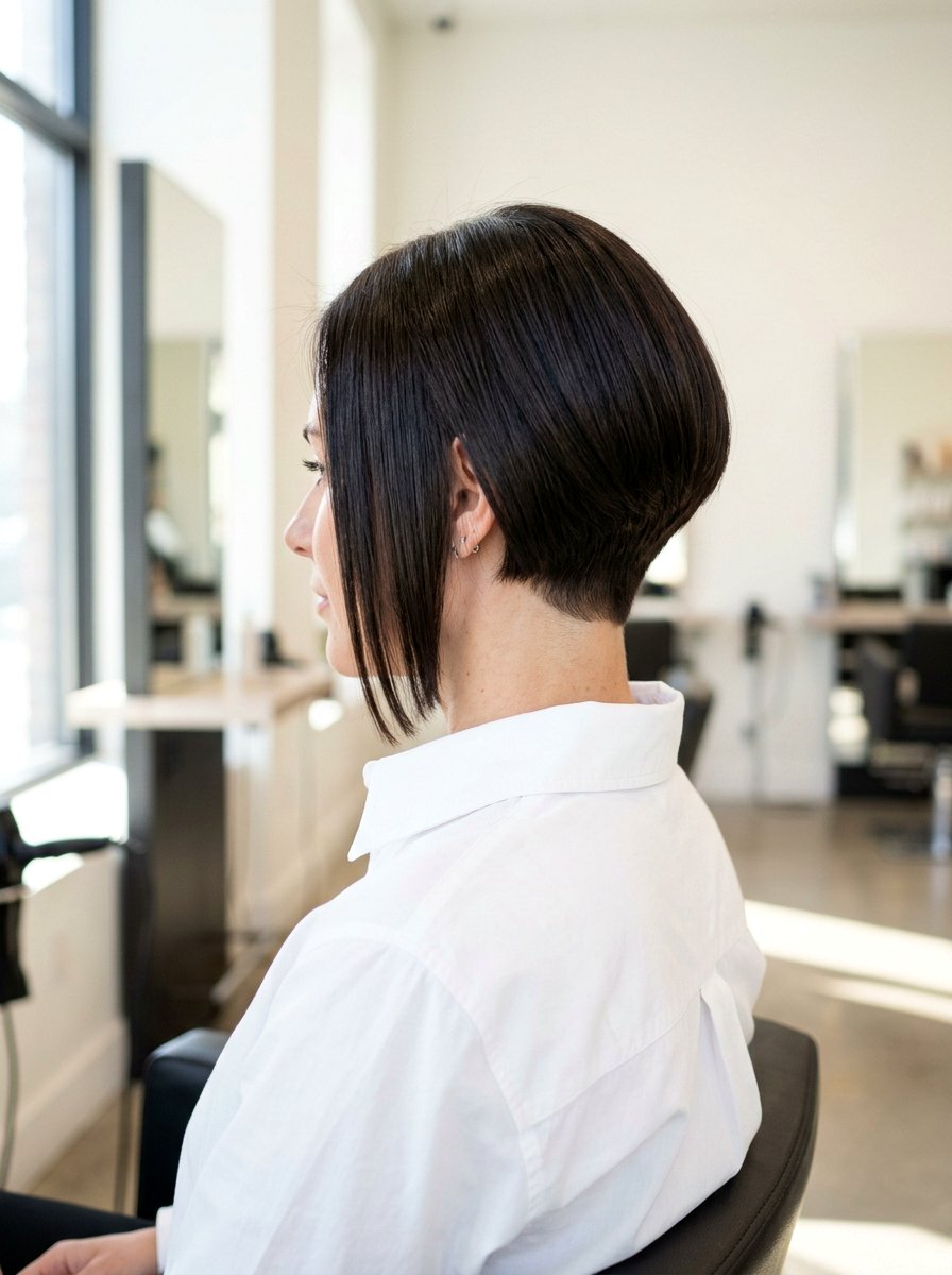 Tapered Nape Bob - 20 polished bob for fine straight hair - 20 polished bob for fine straight hair