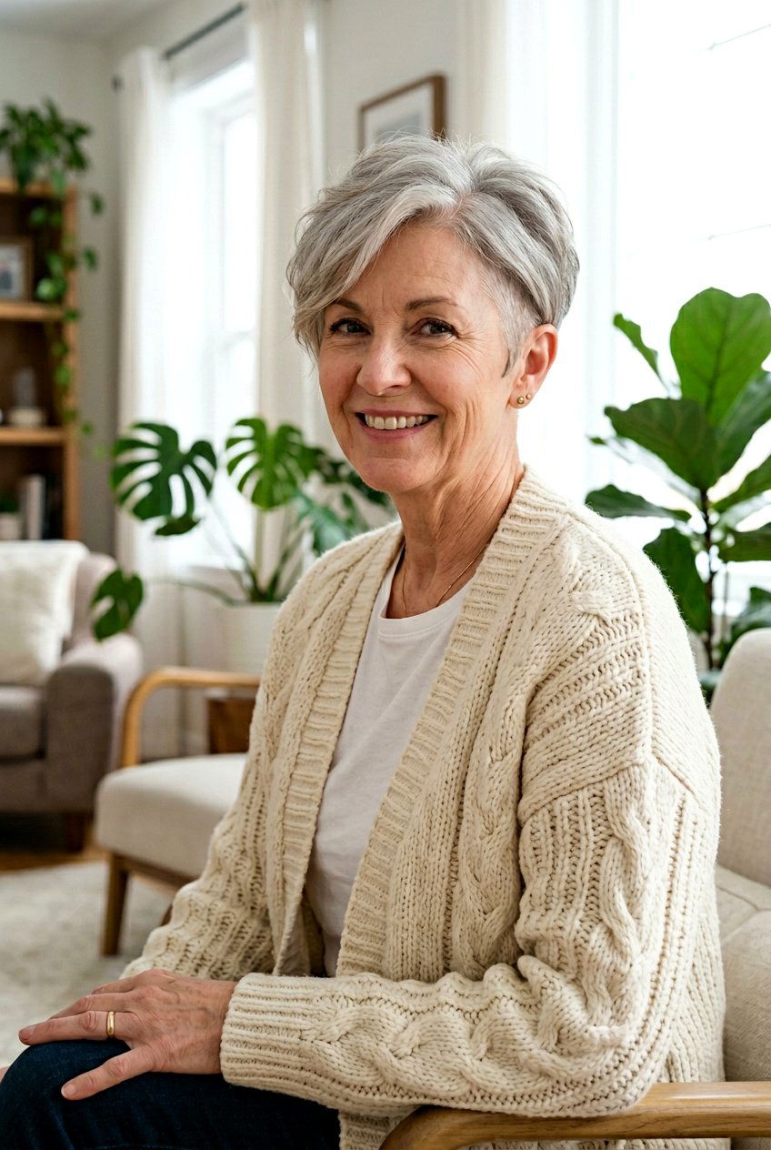 Tapered Nape Pixie - 20 low maintenance pixie for mature women - 20 low maintenance pixie for mature women