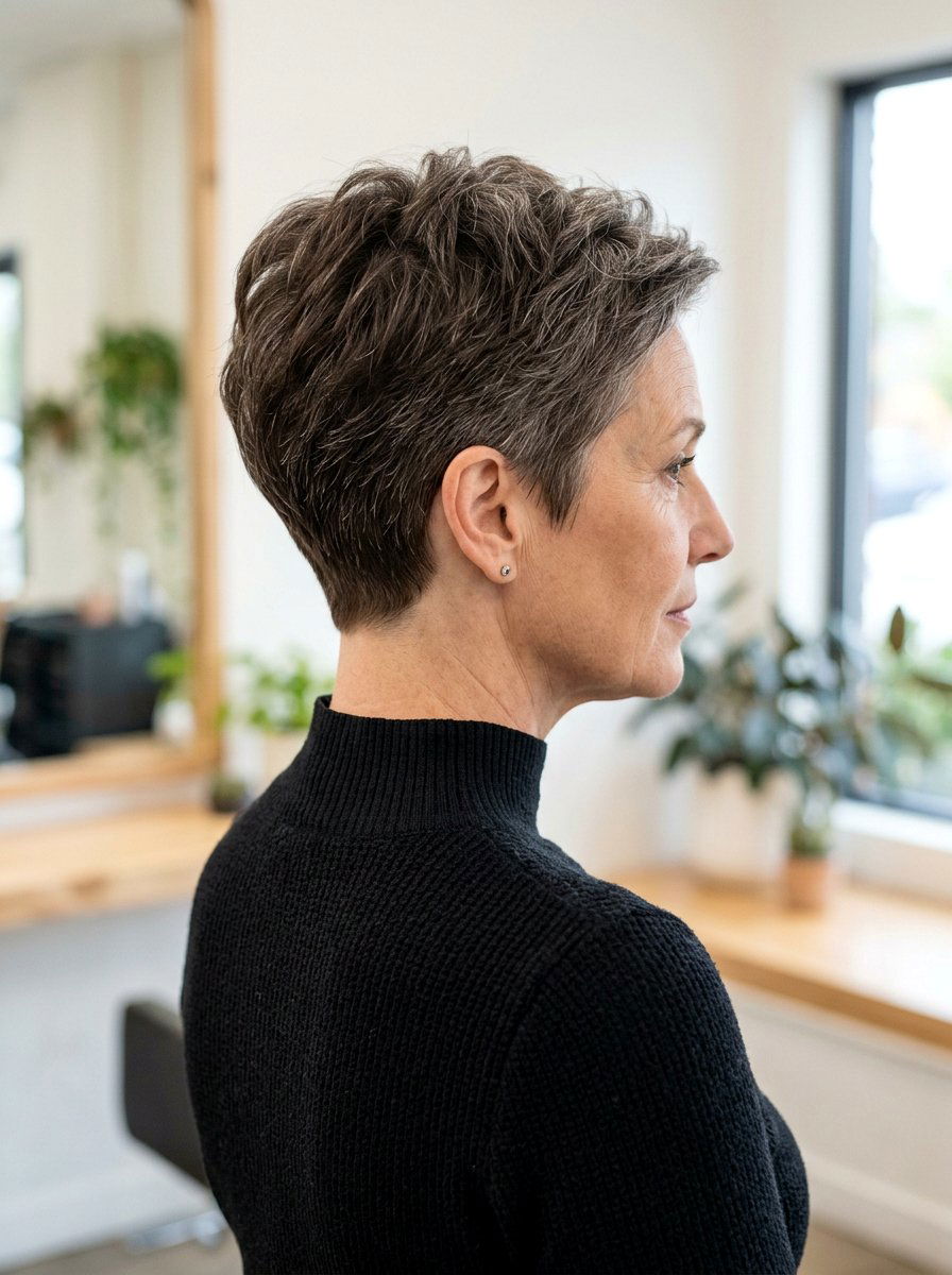 Tapered Nape Pixie Cut - 20 soft cropped pixie for mature women - 20 soft cropped pixie for mature women