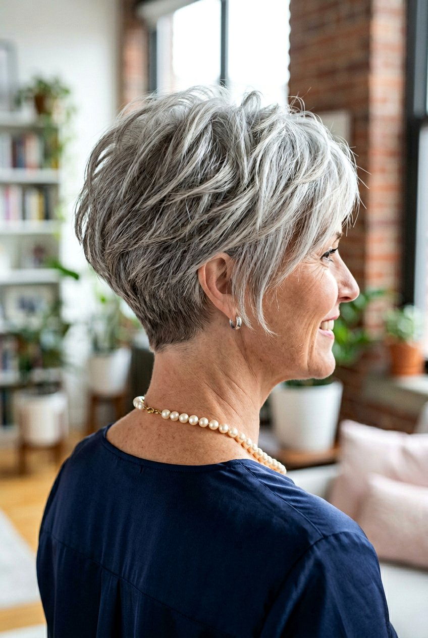 Tapered Nape Shag For Short Hair - 20 modern shag for mature women - 20 modern shag for mature women