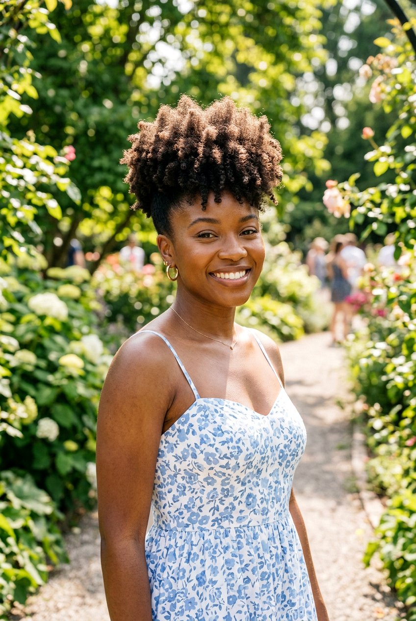 Tapered Natural Afro - 20 black women mature short haircut ideas - 20 black women mature short haircut ideas