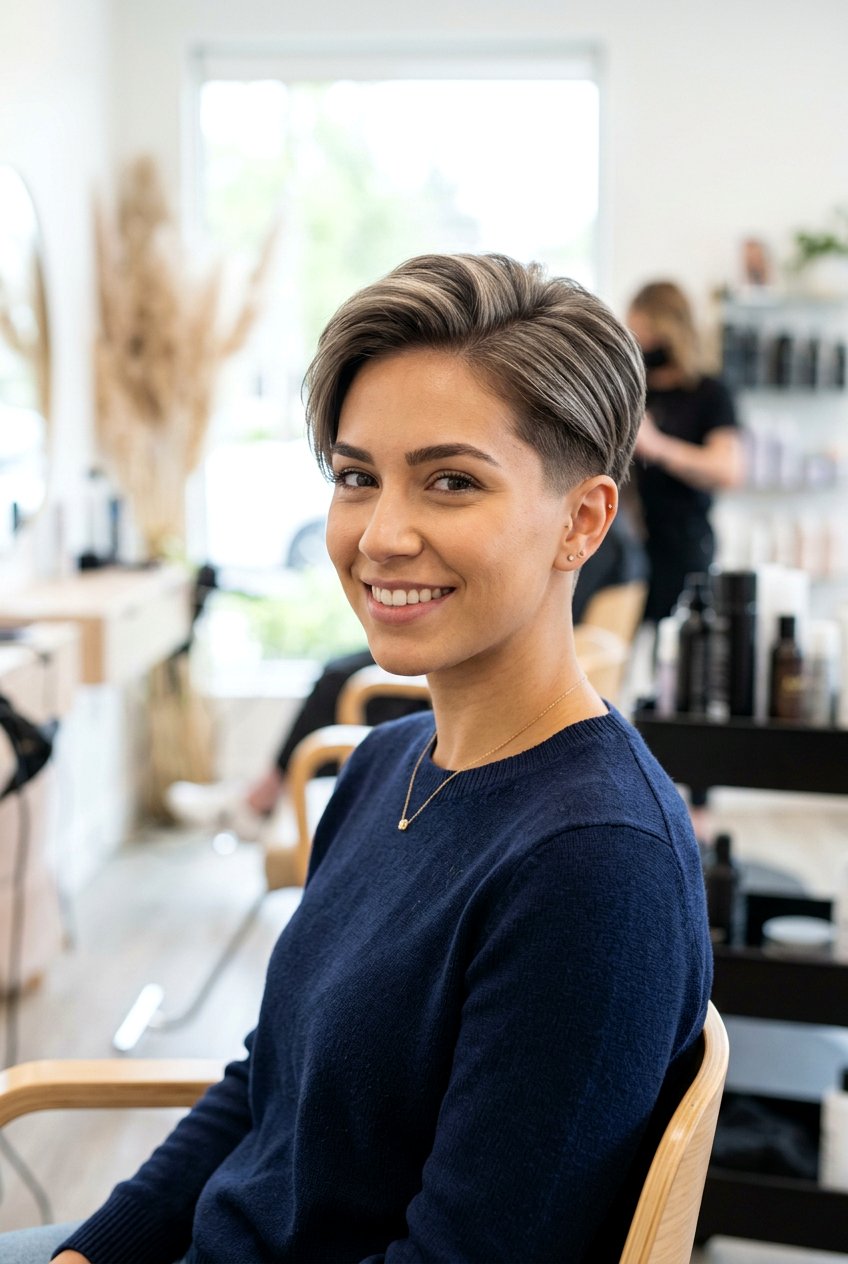 Tapered Pixie - 20 short hairstyles for women over 40 - 20 short hairstyles for women over 40