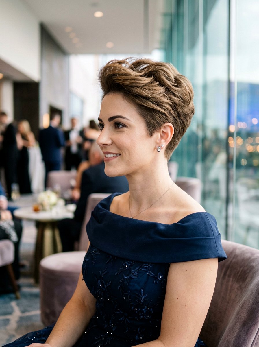 Tapered Pixie Crown Lift - 20 tapered natural haircut for round face - 20 tapered natural haircut for round face