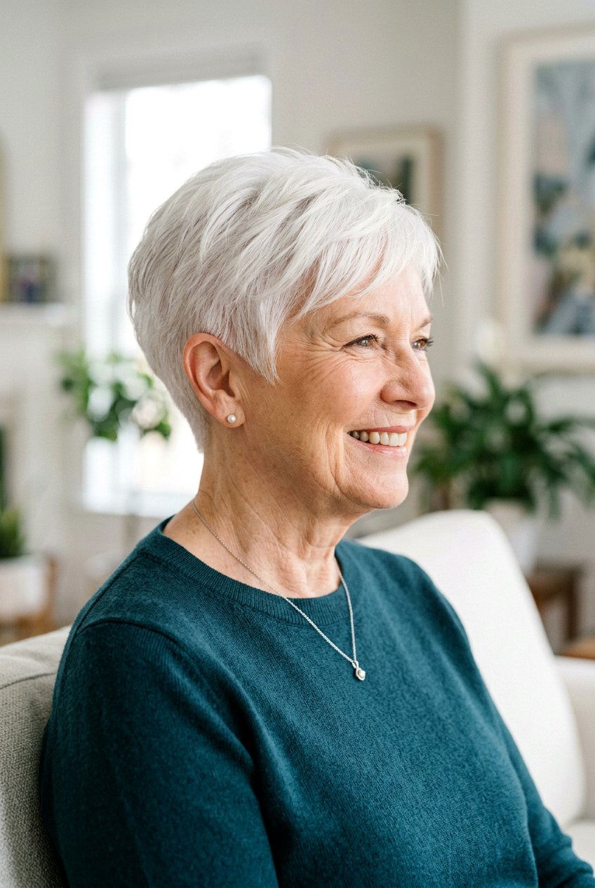 Tapered Pixie Cut - 20 best haircuts for women over 70 - 20 best haircuts for women over 70