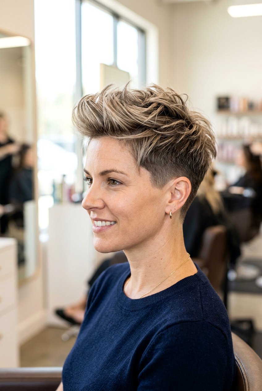 Tapered Pixie Cut - 20 low maintenance short haircuts - 20 low maintenance short haircuts