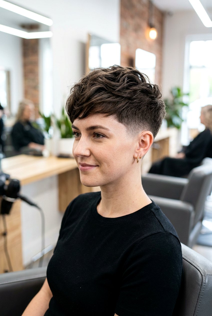 Tapered Pixie Cut - 20 short haircuts for round faces - 20 short haircuts for round faces