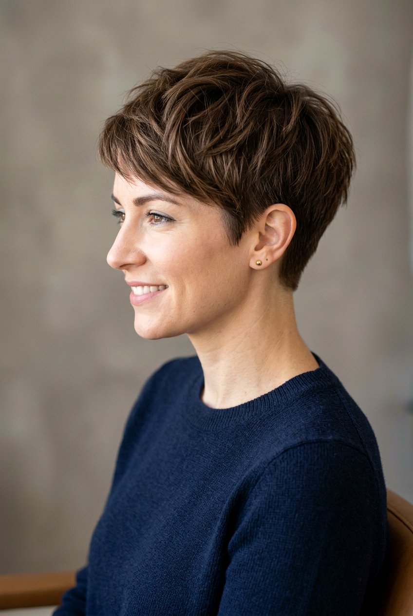 Tapered Pixie Cut - 20 short hairstyles for thin hair - 20 short hairstyles for thin hair