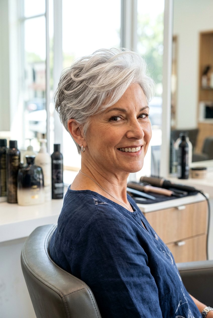 Tapered Pixie Cut - 20 short hairstyles for women over 50 - 20 short hairstyles for women over 50