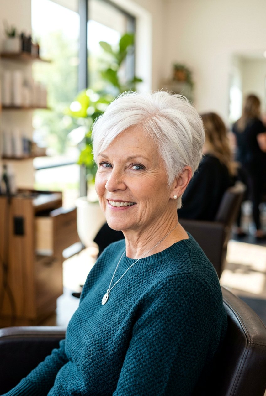 Tapered Pixie Cut - 20 short hairstyles for women over 70 - 20 short hairstyles for women over 70