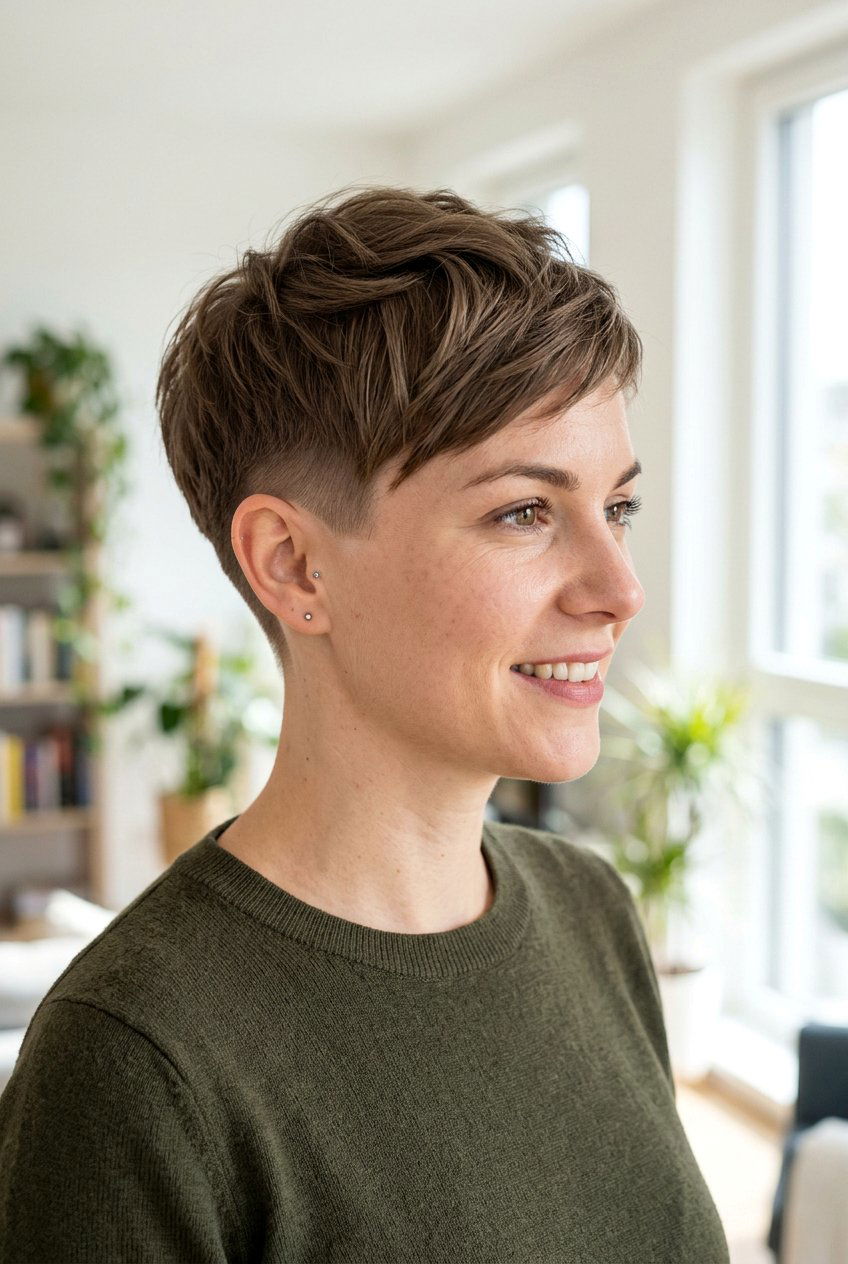 Tapered Pixie Cut - 20 short straight hairstyles - 20 short straight hairstyles