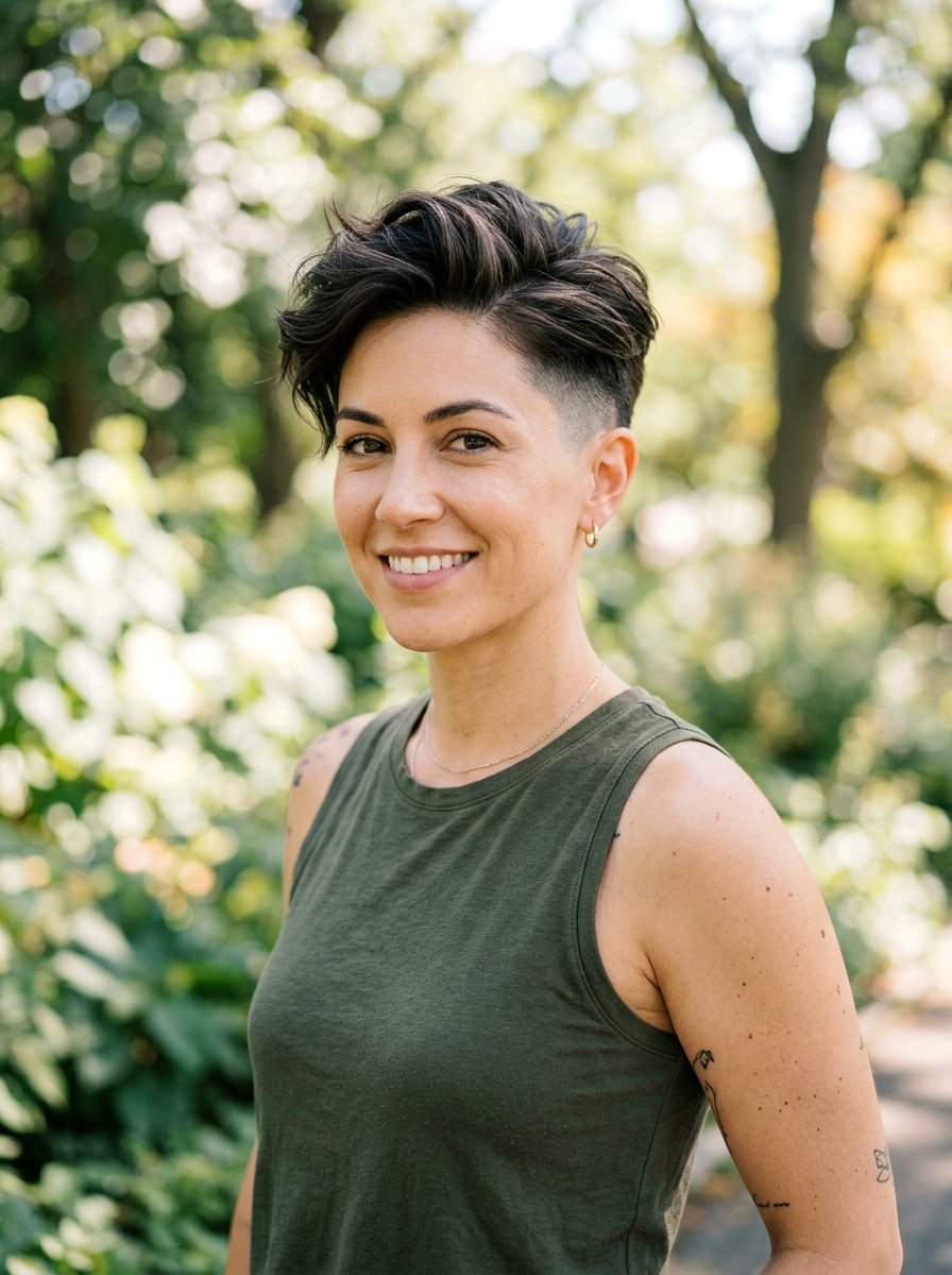 Tapered Pixie Cut - 20 haircut for relaxed hair women - 20 haircut for relaxed hair women