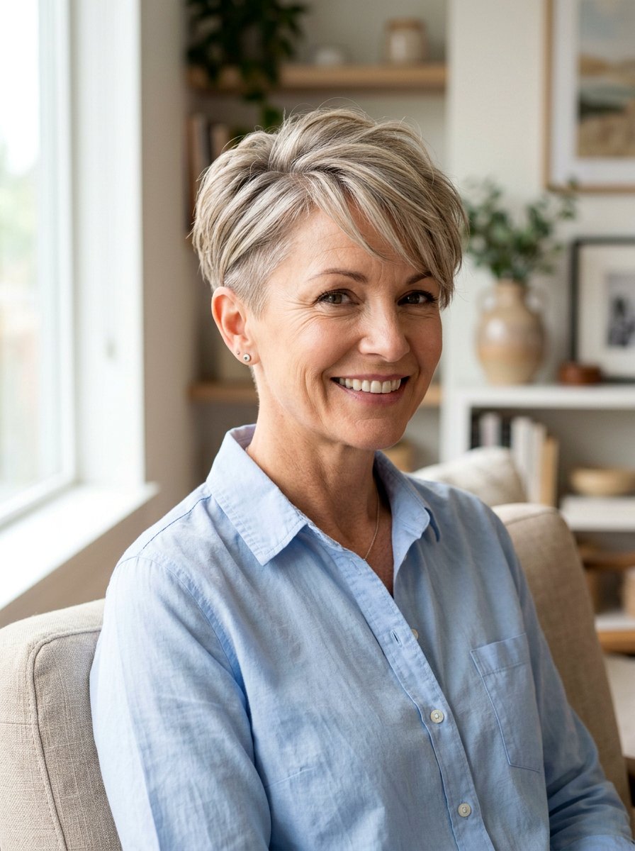 Tapered Pixie Cut - 20 short haircut for women over 40 - 20 short haircut for women over 40