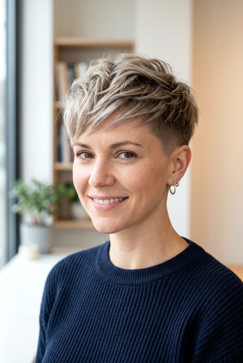 Tapered Pixie Cut - 20 easy short hairstyles for busy women - 20 easy short hairstyles for busy women