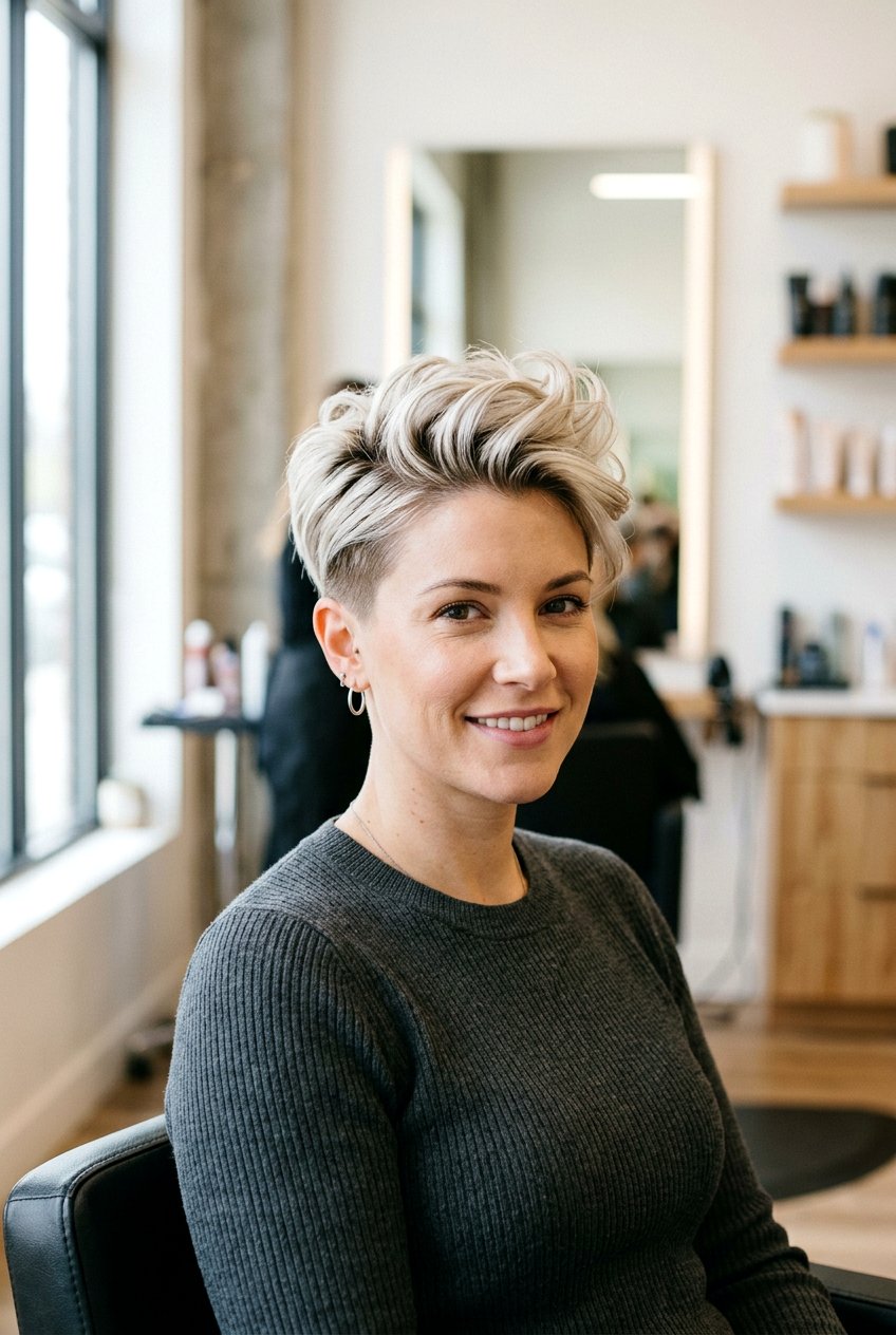 Tapered Pixie Cut - 20 haircuts for heart shaped face - 20 haircuts for heart shaped face