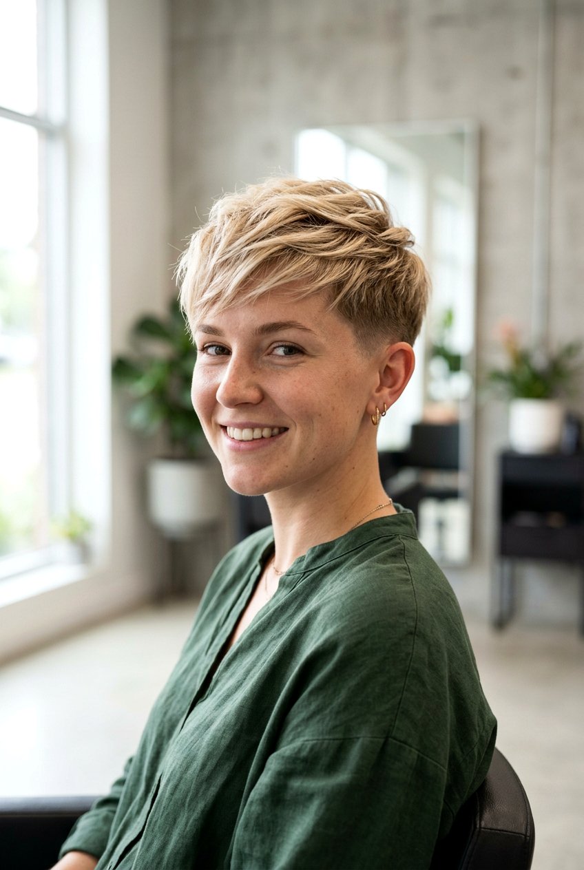 Tapered Pixie Cut - 20 haircuts for oval face shape - 20 haircuts for oval face shape