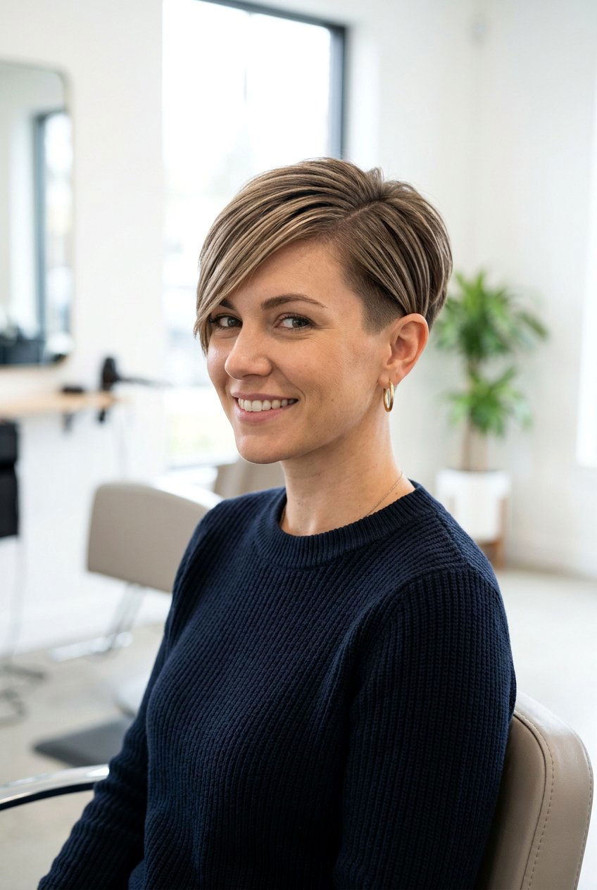 Tapered Pixie Cut - 20 haircuts for square face shape - 20 haircuts for square face shape