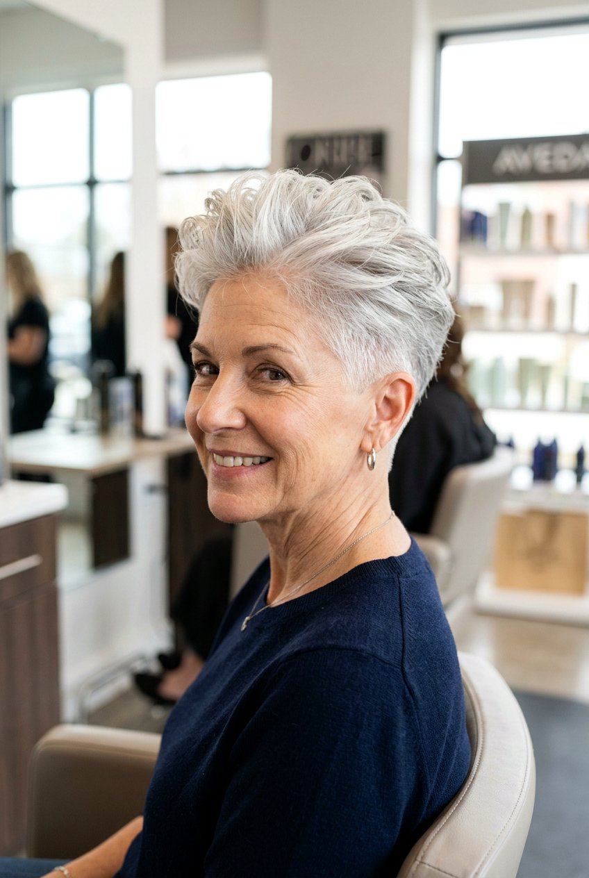 Tapered Pixie Haircut - 20 best haircuts for women over 50 - 20 best haircuts for women over 50