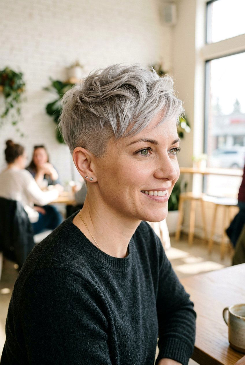 Tapered Pixie Haircut - 20 low maintenance haircuts for women - 20 low maintenance haircuts for women