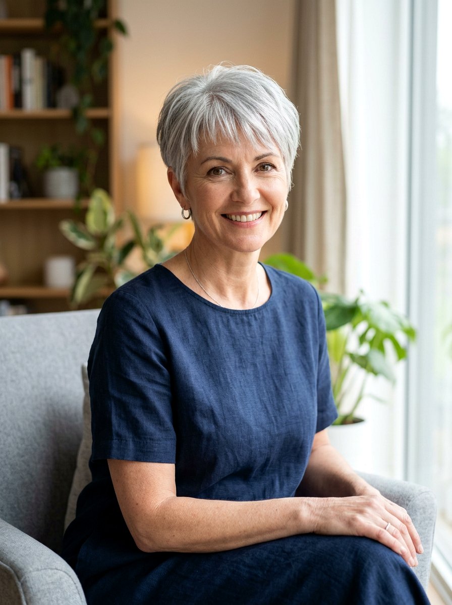 20 Gorgeous Tapered Pixie Cuts For Beautiful Gray Hair To Try