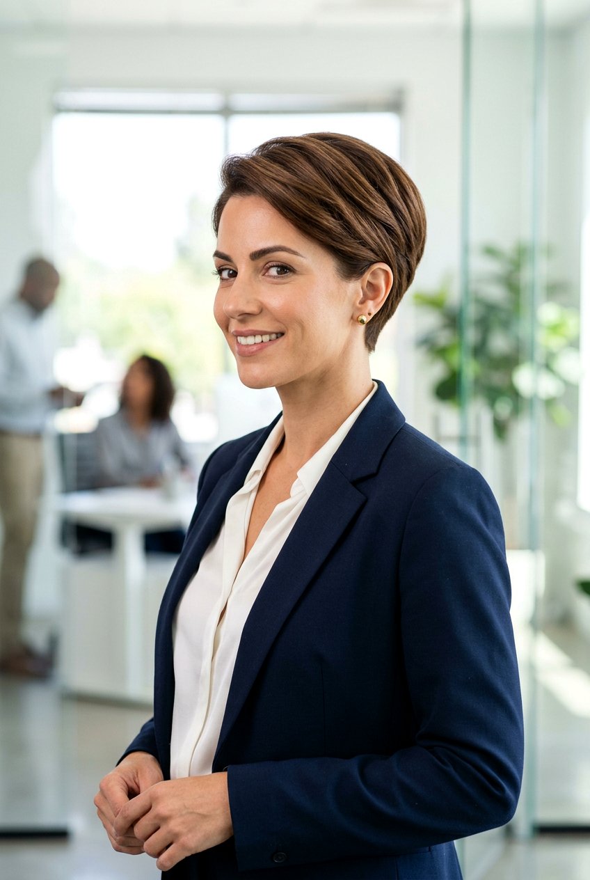 Tapered Pixie With Stacked Back - 20 pixie with stacked back - 20 pixie with stacked back