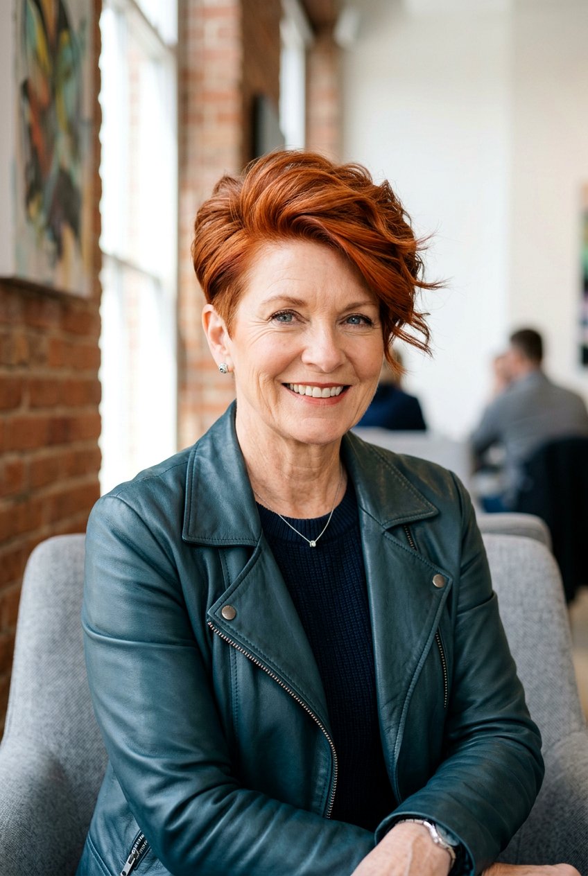 Tapered Pixie with Long Top - 20 youthful hairstyles for women over 60 - 20 youthful hairstyles for women over 60