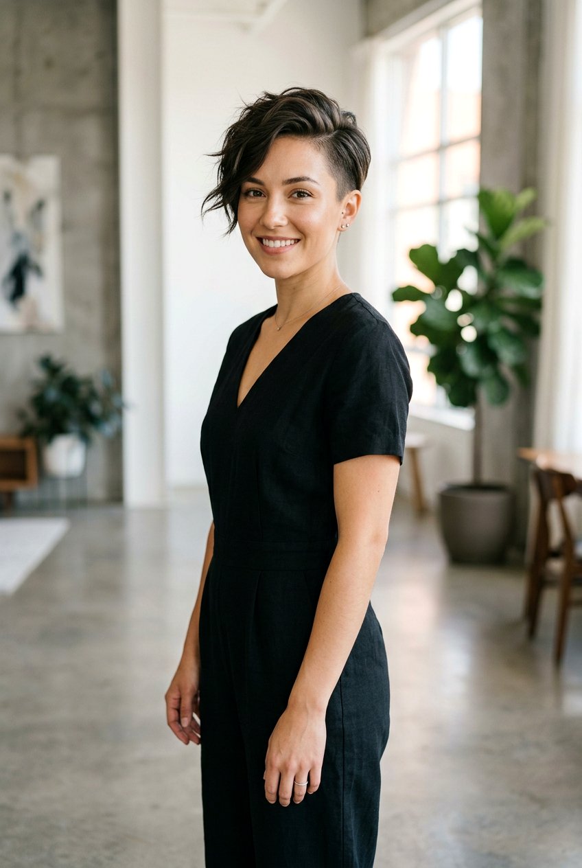 Tapered Pixie - 20 stylish mom haircut for fine hair - 20 stylish mom haircut for fine hair