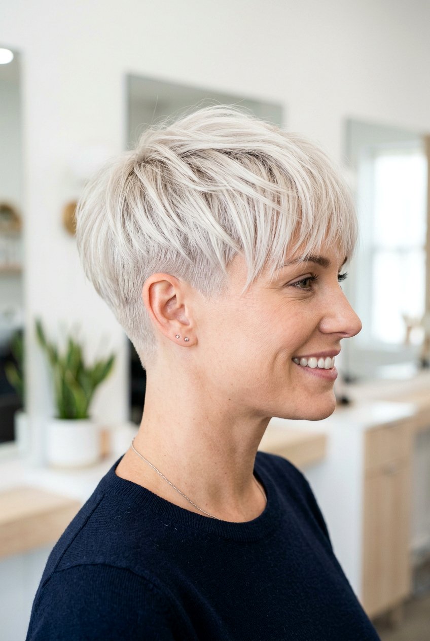 Tapered Platinum Pixie Haircut - 20 platinum pixie haircut - 20 platinum pixie haircut