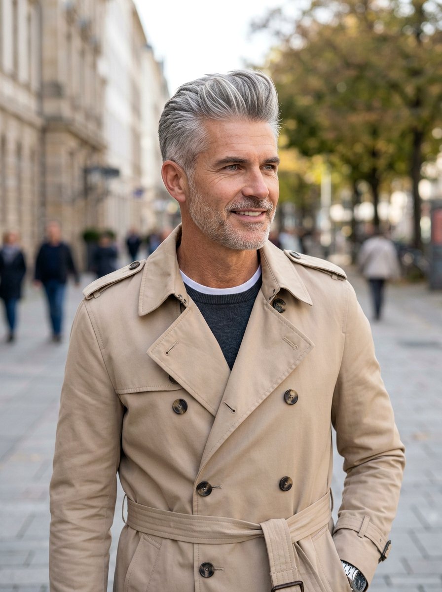 Tapered Quiff Grey Hair - 20 salt and pepper taper haircut men - 20 salt and pepper taper haircut men