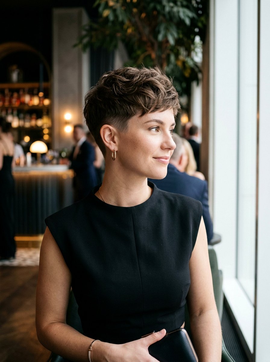 Tapered Short Haircut - 20 flattering haircut for pear face women - 20 flattering haircut for pear face women