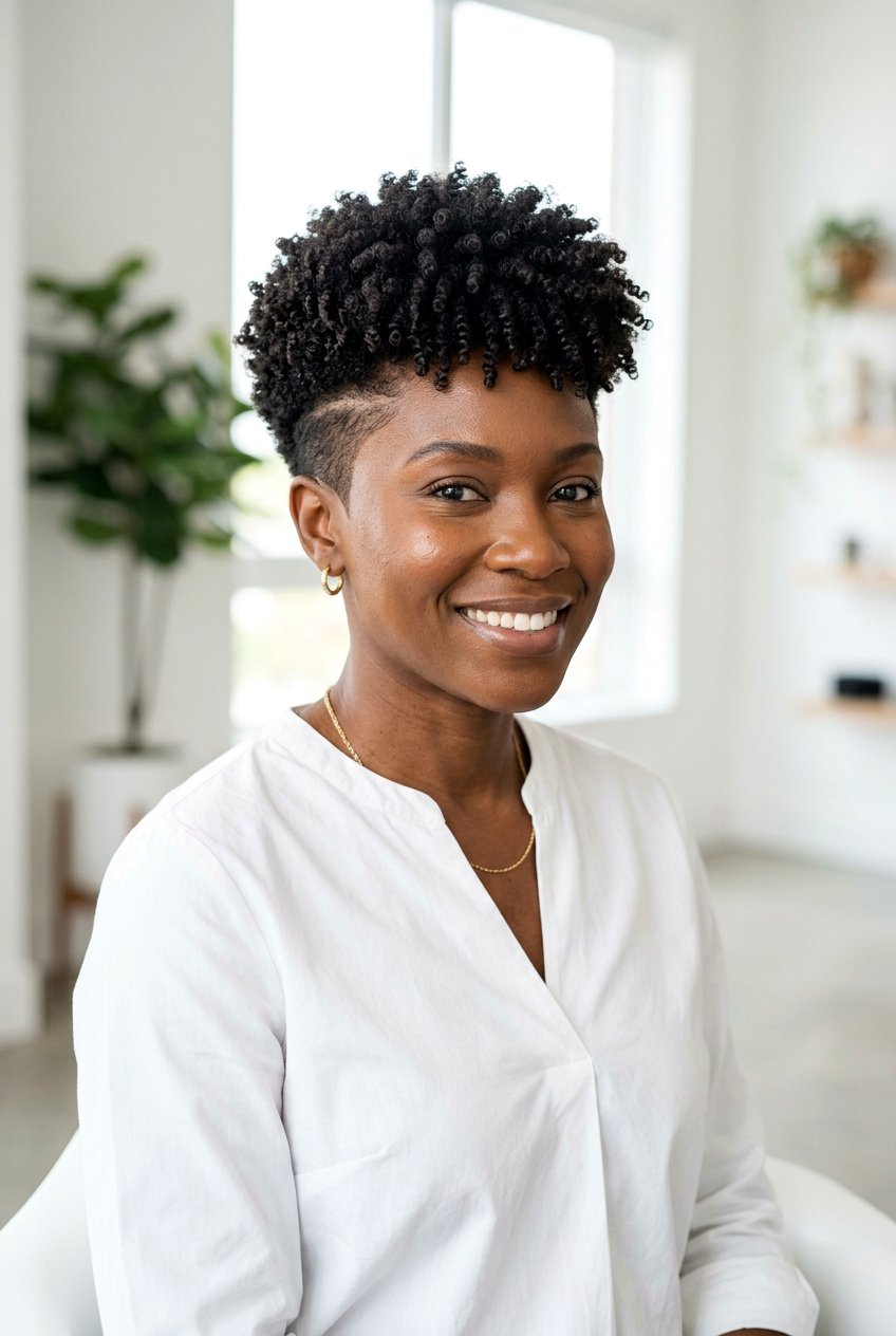 Tapered Sides Coily Top Cut Women - 20 tapered sides curly top haircut women - 20 tapered sides curly top haircut women