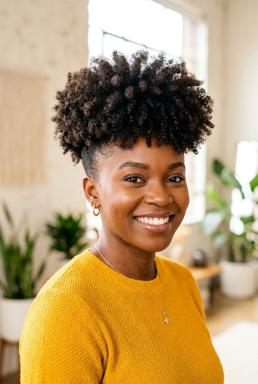 Tapered Sides Curly Afro Women - 20 tapered sides curly top haircut women - 20 tapered sides curly top haircut women