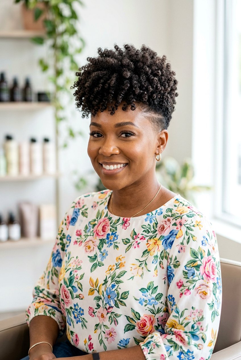 Tapered Sides Curly Top for Thick Hair Women - 20 tapered sides curly top haircut women - 20 tapered sides curly top haircut women