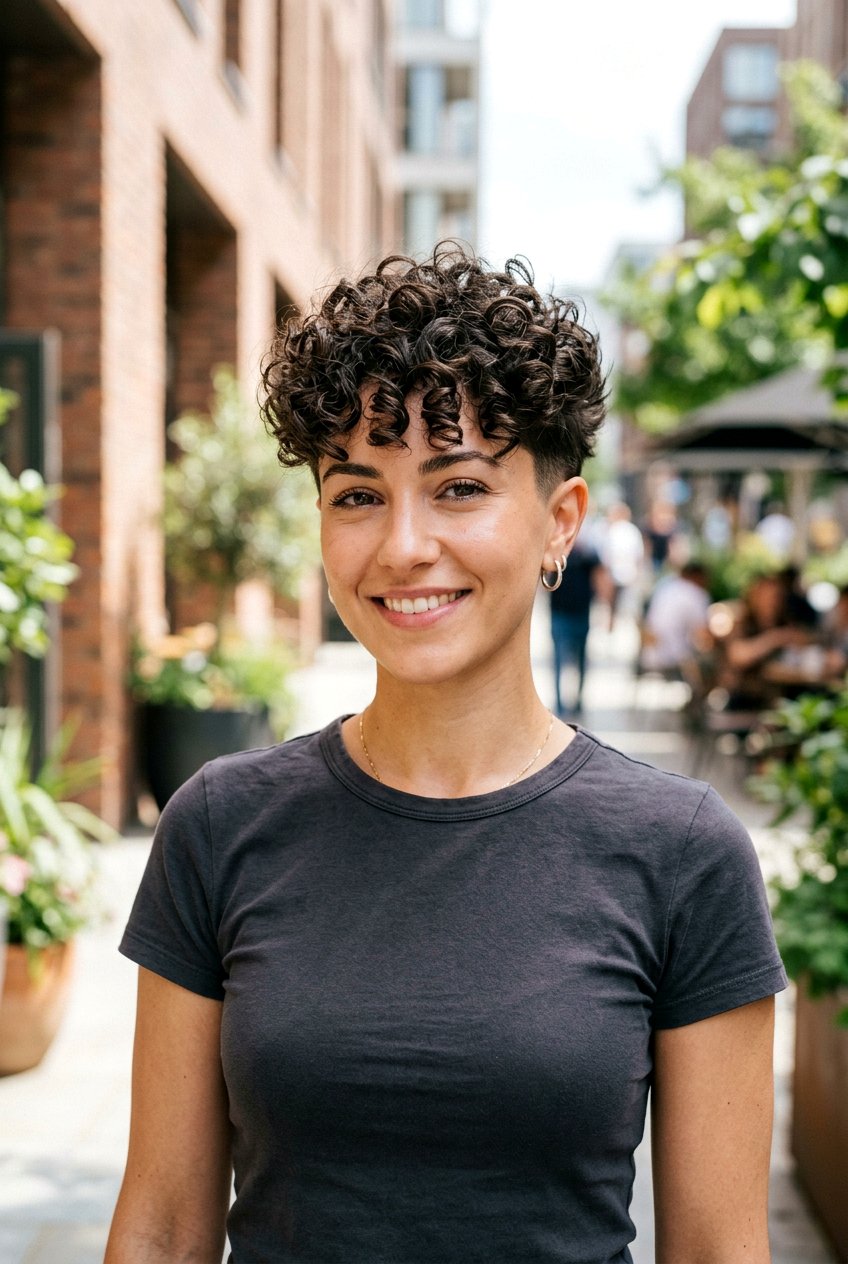 Tapered Sides Curly Trixie Cut Women - 20 tapered sides curly top haircut women - 20 tapered sides curly top haircut women