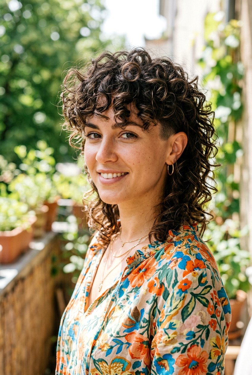 Tapered Sides Curly Wolf Cut Women - 20 tapered sides curly top haircut women - 20 tapered sides curly top haircut women