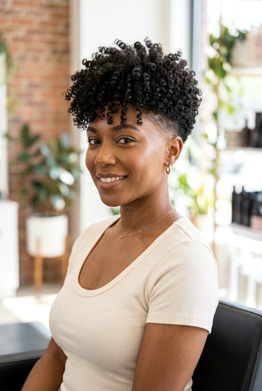 Tapered Sides Defined Ringlet Cut Women - 20 tapered sides curly top haircut women - 20 tapered sides curly top haircut women