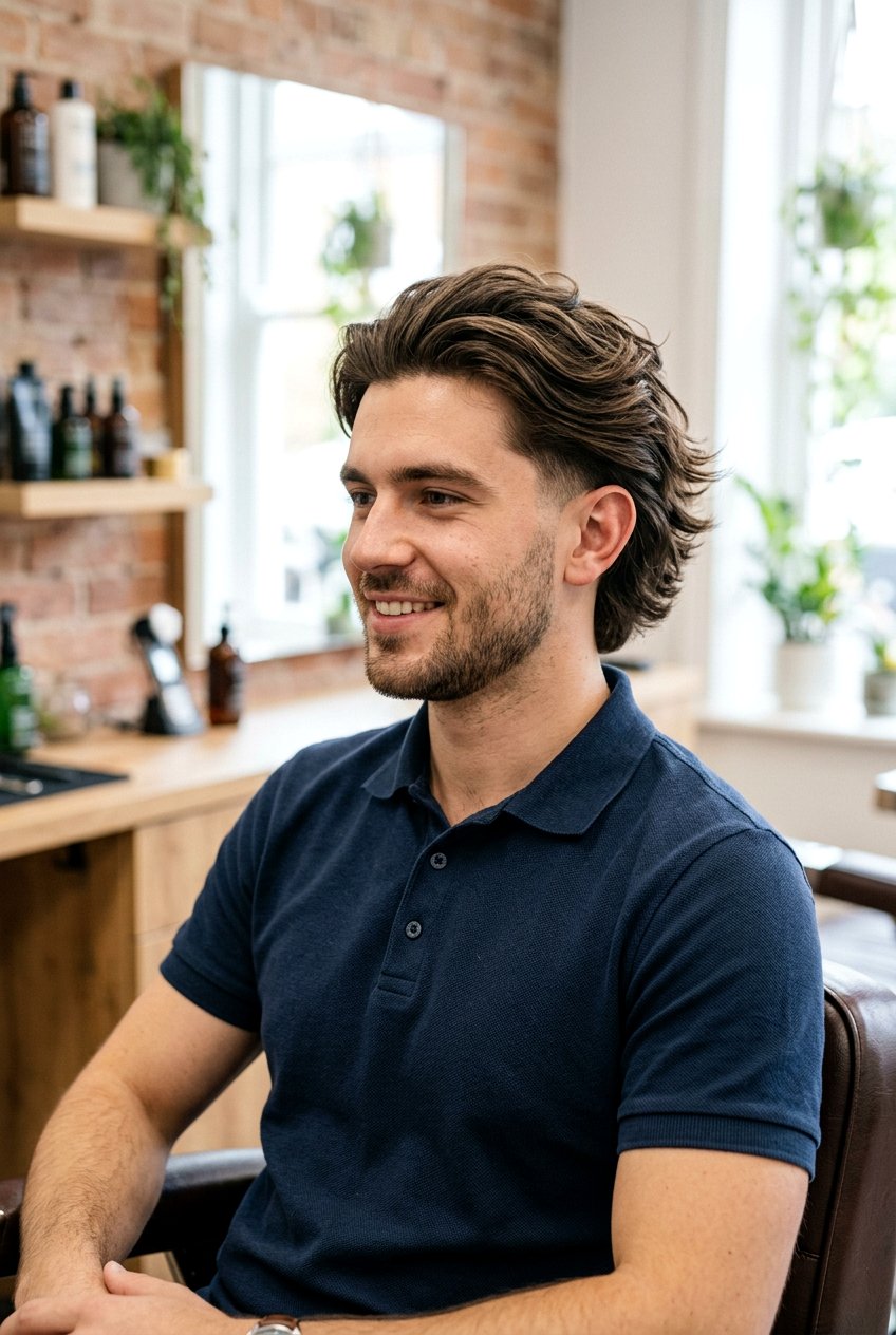 Tapered Sides With Long Layers - 20 long layers haircut for older men - 20 long layers haircut for older men