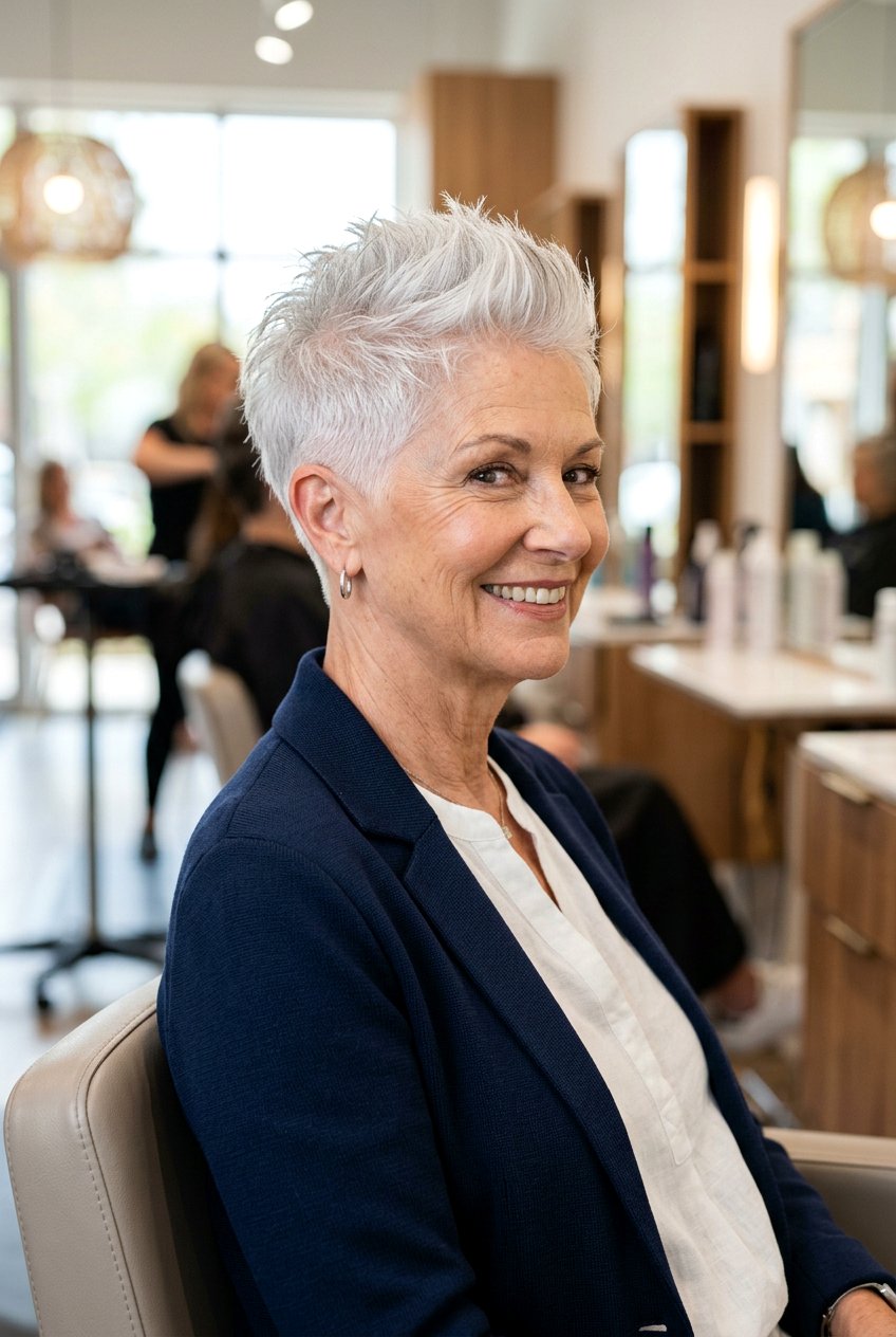 Tapered Spiky Haircut - 20 short spiky haircuts for older women - 20 short spiky haircuts for older women