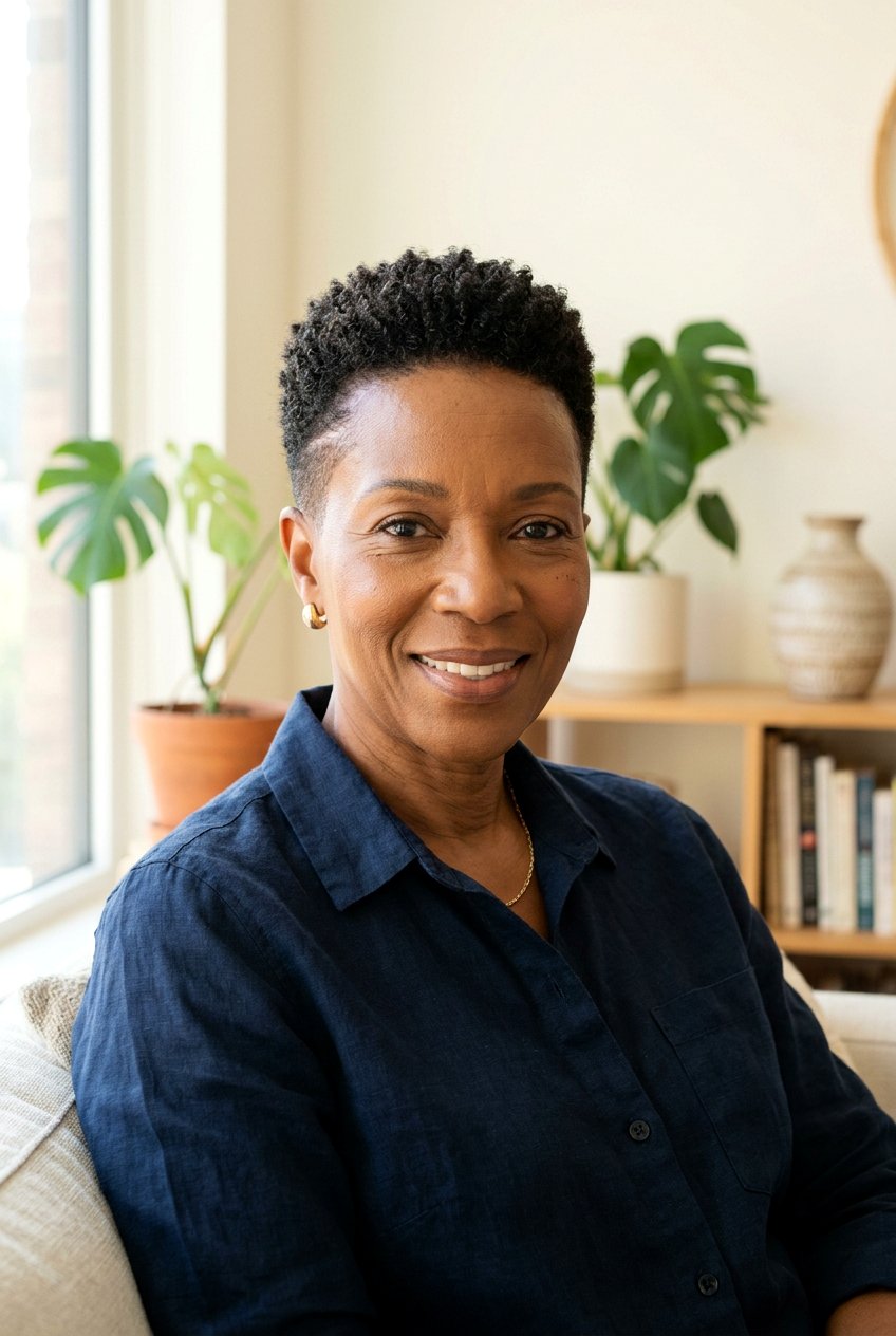 Tapered TWA for Natural Hair Over 50 - 20 tapered cut for women over 50 black hair - 20 tapered cut for women over 50 black hair