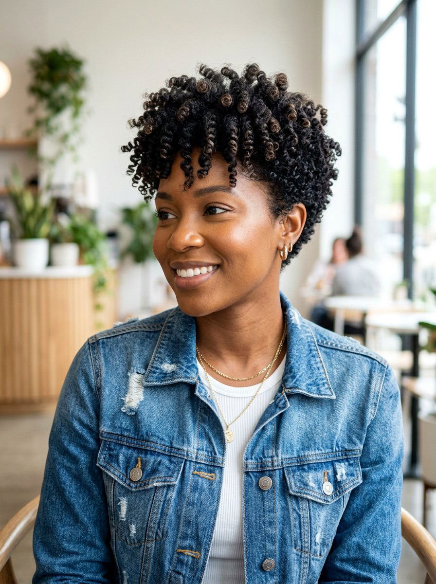 Tapered Twist Out Bob - 20 twist out bob hairstyle - 20 twist out bob hairstyle