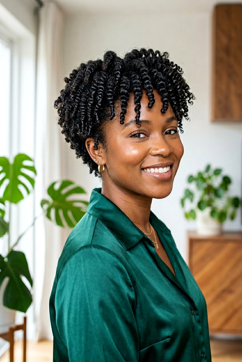 Tapered Twist Out On Damp Hair - 20 twist out on tapered natural hair - 20 twist out on tapered natural hair