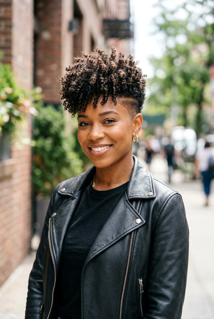 20 Flattering Tapered Sides Curly Top Haircut Looks For Women