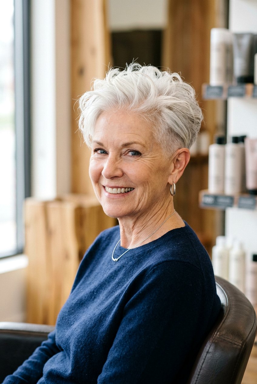 Tapered Undercut Haircut - 20 wash and wear short hairstyles for older women - 20 wash and wear short hairstyles for older women