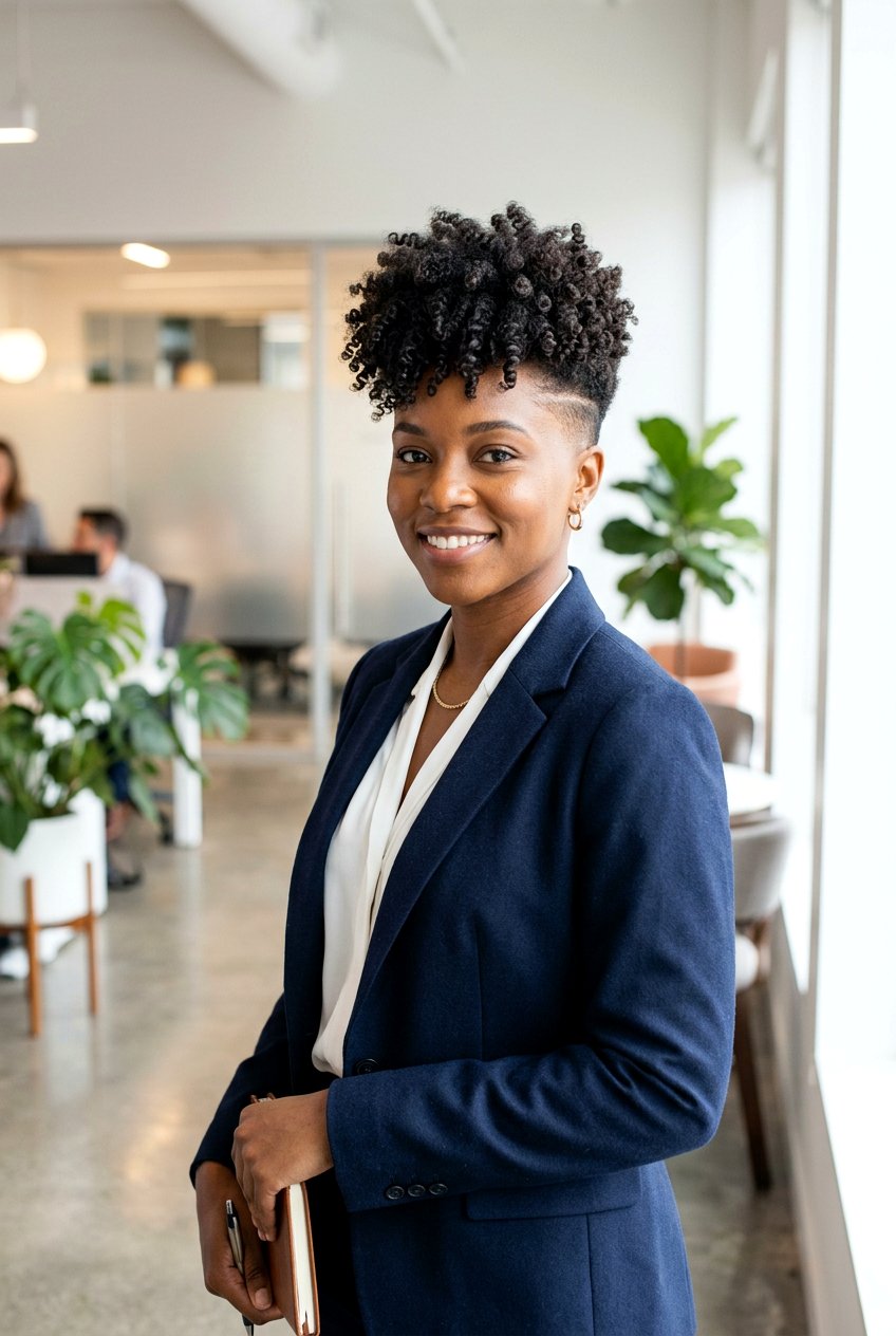 Tapered Wash And Go TWA - 20 wash and go on twa haircut - 20 wash and go on twa haircut