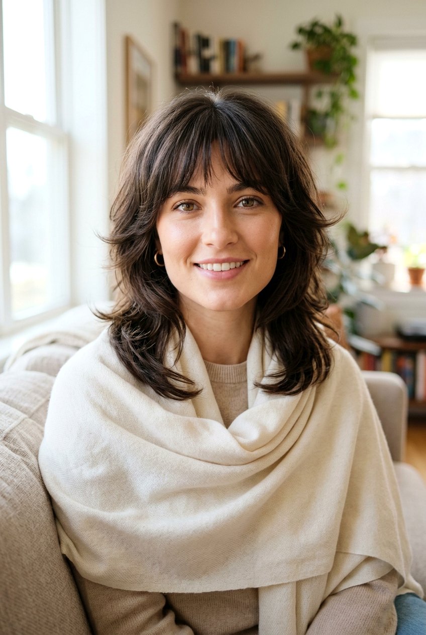 Tapered Wolf Cut For Square Faces - 20 soft wolf cut for mature women - 20 soft wolf cut for mature women