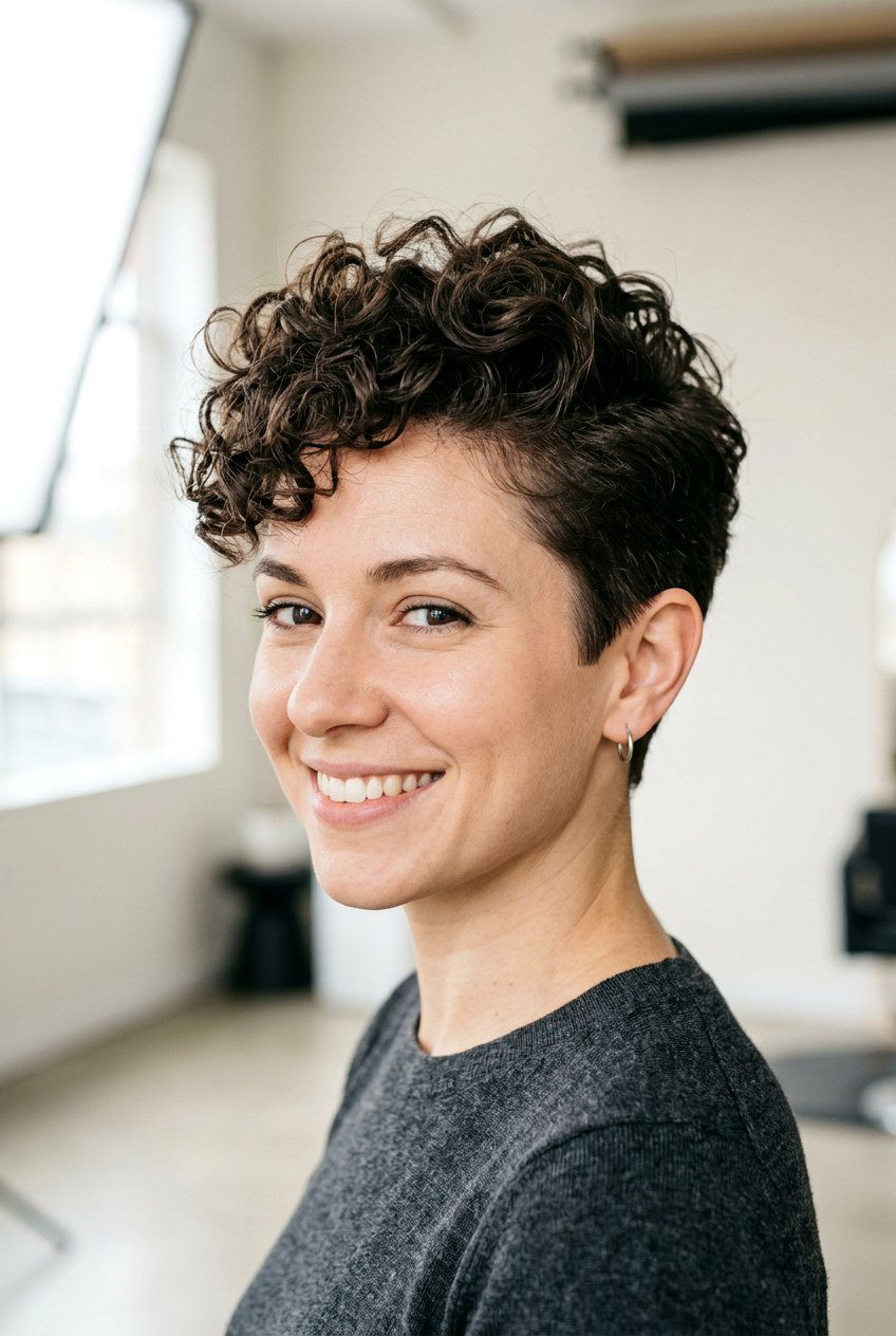 Tapered curly pixie cut - 20 curly pixie haircut - 20 curly pixie haircut