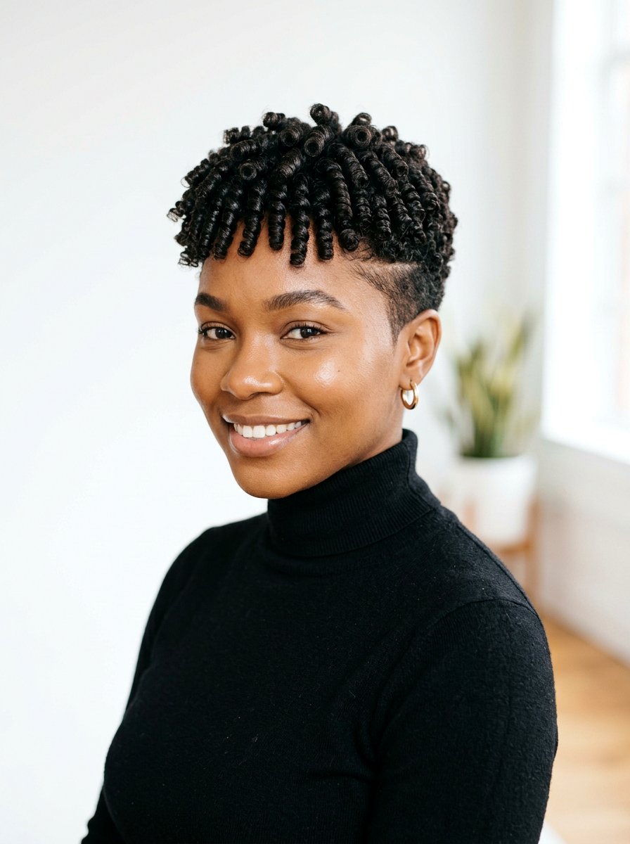 Tapered cut finger coils - 20 wash and go tapered cut - 20 wash and go tapered cut