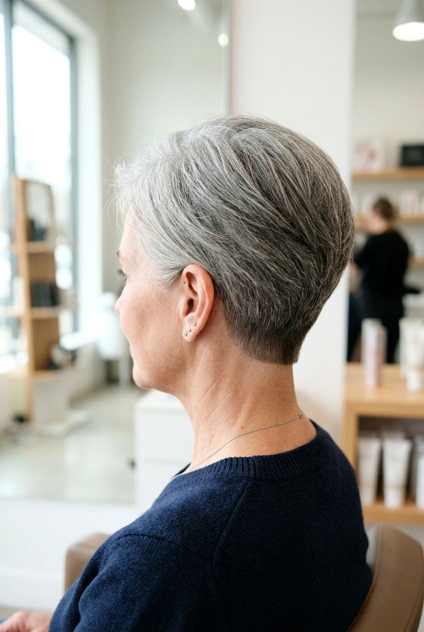 Tapered gray hair - 20 short gray hairstyles - 20 short gray hairstyles