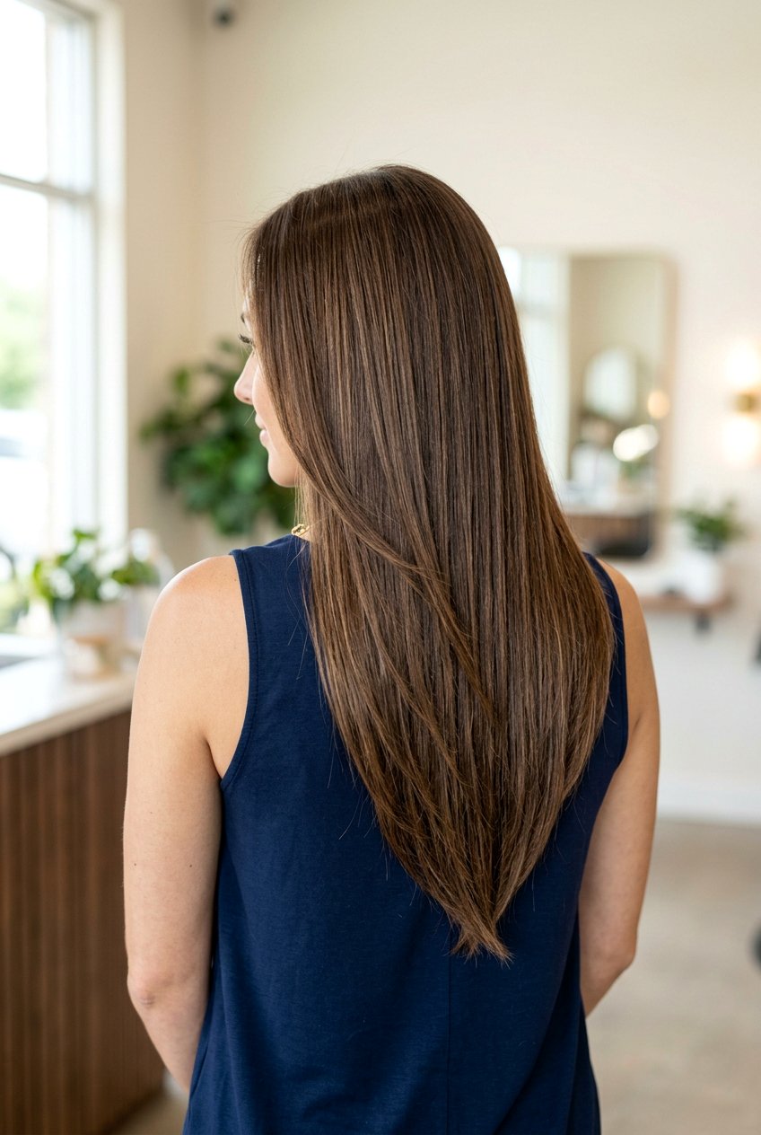 Tapered long razor layers - 20 razor cut long layers - 20 razor cut long layers